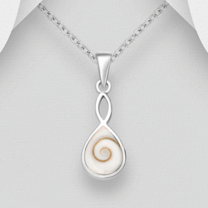 Pendentif Infinity en argent 925ème et Oeil de Shiva