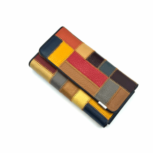 Portefeuille porte-cartes Multicolore en cuir