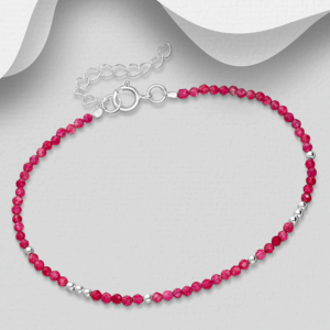 Bracelet en argent 925ème et Rubis