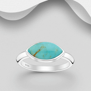 Bague en argent 925ème et Turquoises