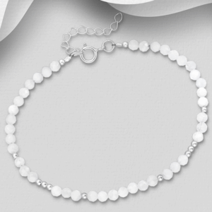Bracelet en argent 925ème et Pierres de Lune