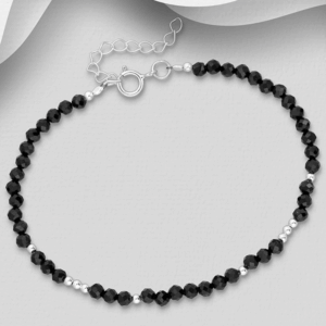 Bracelet en argent 925ème et Onyx
