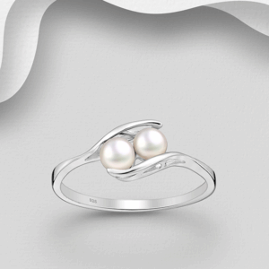 Bague en argent 925ème et Perles Naturelles d'eau douce