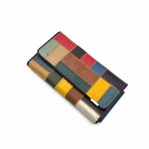Portefeuille porte-cartes Multicolore en cuir