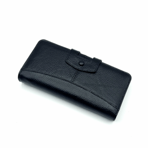 Portefeuille porte-cartes Noir en cuir