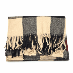 Echarpe sensation de Cashmire noir et marron