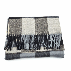 Echarpe sensation de Cashmire noir et gris