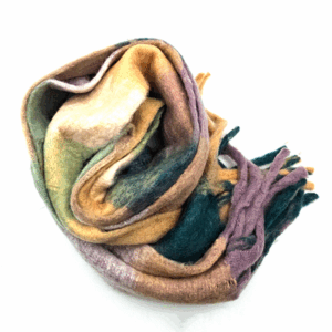 Echarpe sensation de Cashmire beige, bleu, mauve