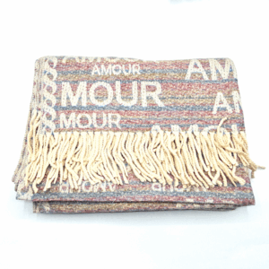 Echarpe sensation de Cashmire bleu clair, rose