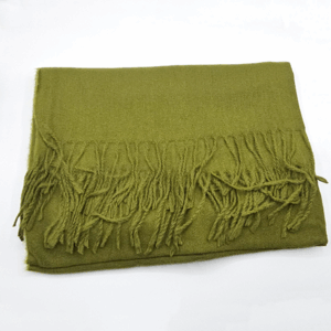 Echarpe sensation de Cashmire vert olive