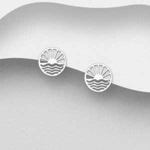 Boucles d'oreilles Coucher de Soleil en argent 925ème