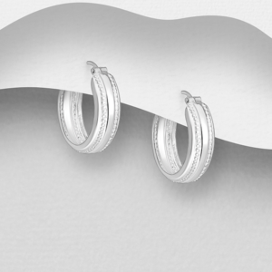 Créoles en argent 925ème