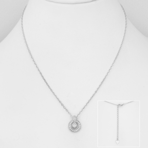 Collier en argent 925ème et zyrconium