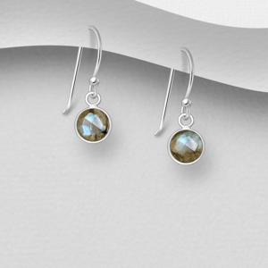 Boucles d'oreilles en argent 925ème et Labradorites