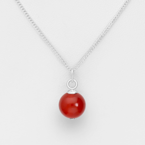 Collier en argent 925ème et Cornaline
