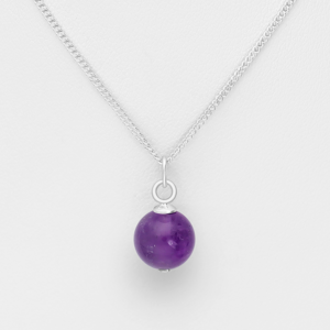 Collier en argent 925ème et Améthyste