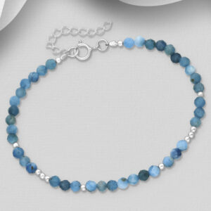 Bracelet en argent 925ème et Apatites